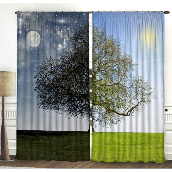 Комплект штор 21454 "Утро-вечер", ш 150 х в 270 см - 2 шт