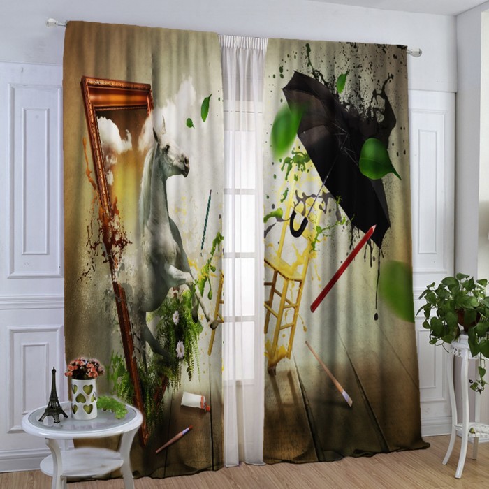 Комплект штор 21455 "Эпатаж", ш 150 х в 270 см - 2 шт