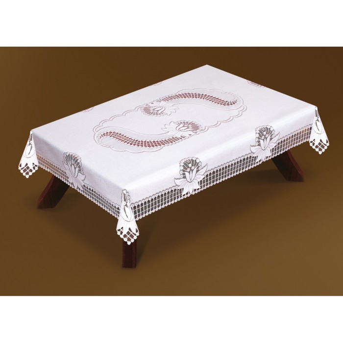 Скатерть, размер 120х160 см, цвет белый