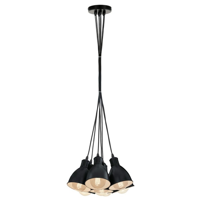 Светильник PRIDDY 7x60Вт E27 черный 38,5x38,5x110см