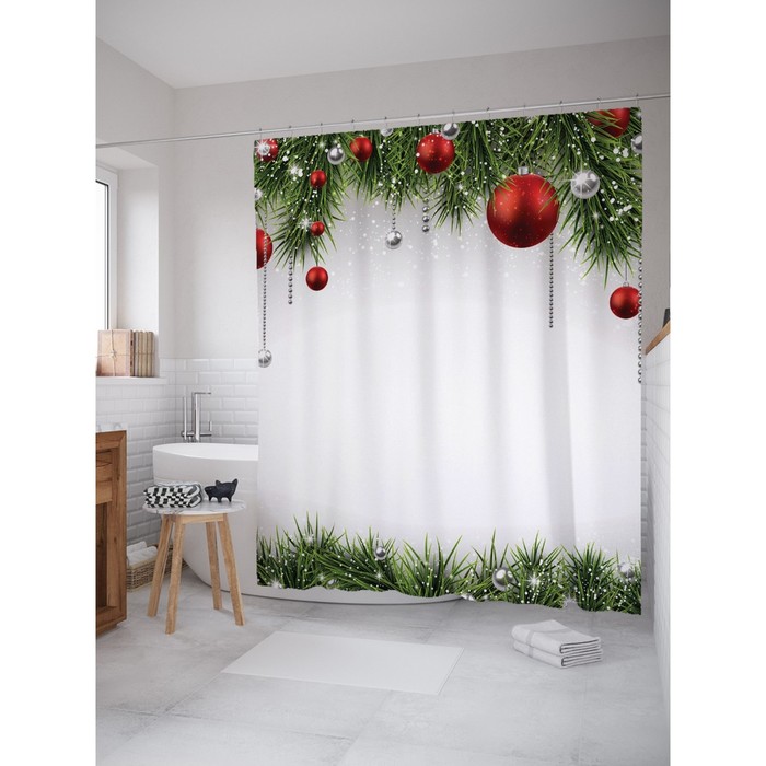 Фотоштора для ванной Magic Lady, 180х200 см., 100% полиэстер