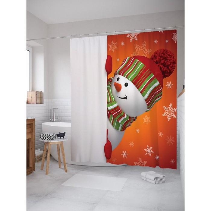 Фотоштора для ванной Magic Lady, 180х200 см., 100% полиэстер