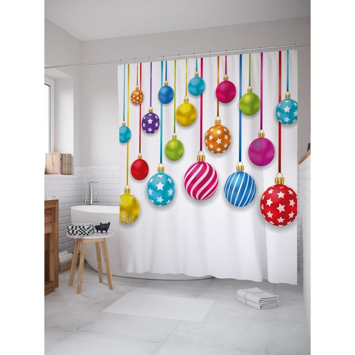 Фотоштора для ванной Magic Lady, 180х200 см., 100% полиэстер