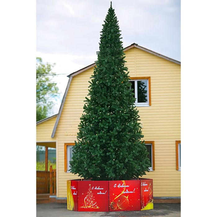 Ель искусственная уличная "Альпийская" зелёная 300±5 см d-205±10 см