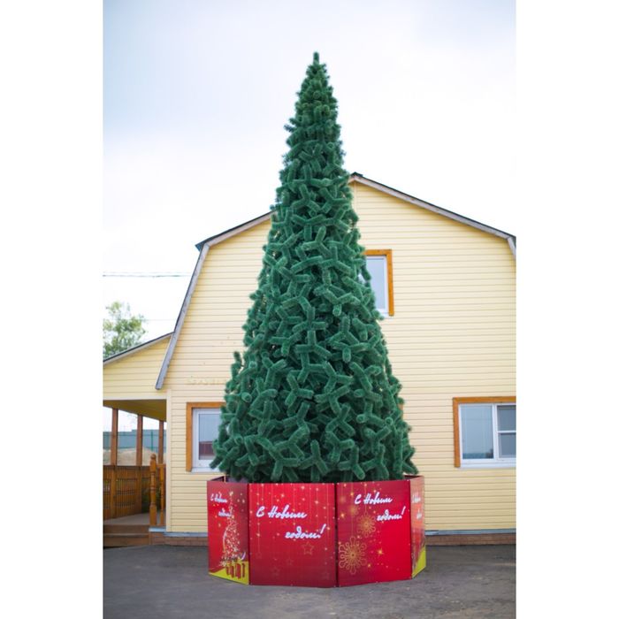 Сосна искусственная уличная "Альпийская" зелёная 400±5 см d-300±10 см