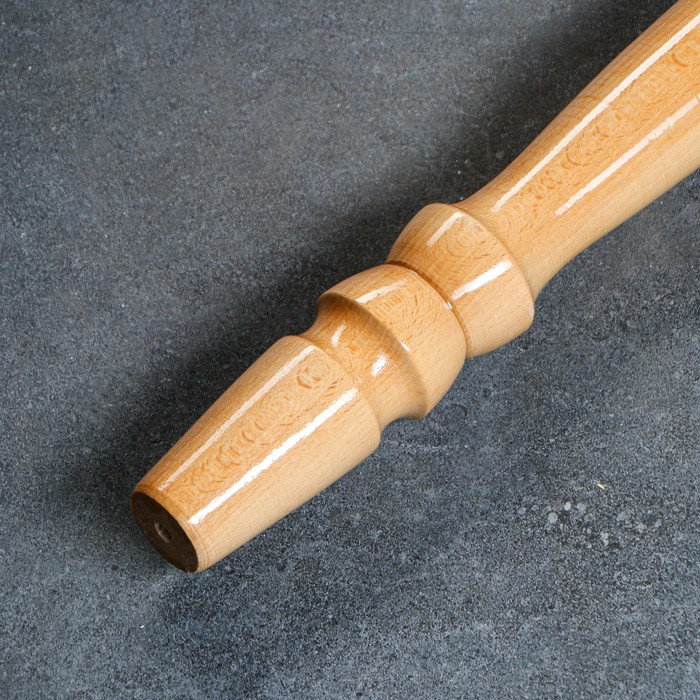 Ножка для стола белая, лак, массив бука, 5,5 х 5,5 х 73 см