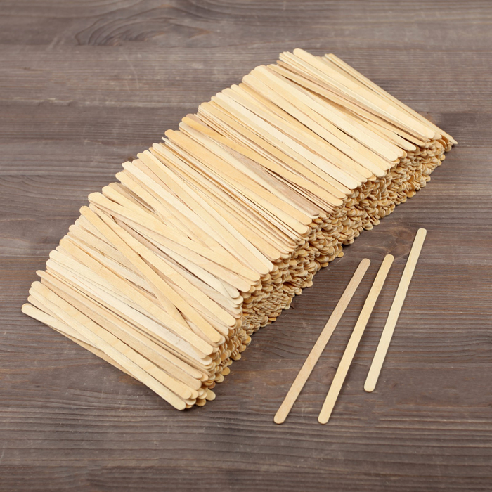 Палочка для размешивания, деревянная, 140 х 6 х 1,3 мм