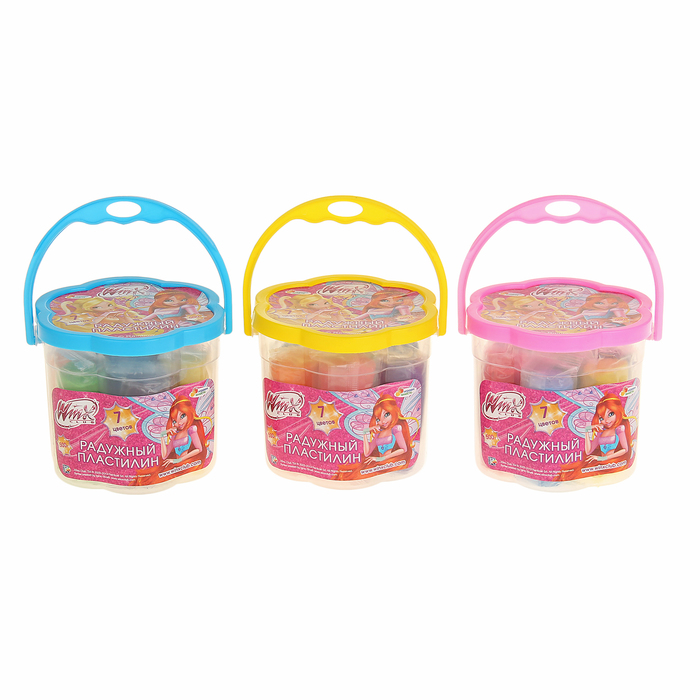 Пластилин Winx, 7 цветов, 500 г