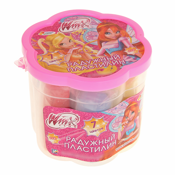 Пластилин Winx, 7 цветов, 500 г