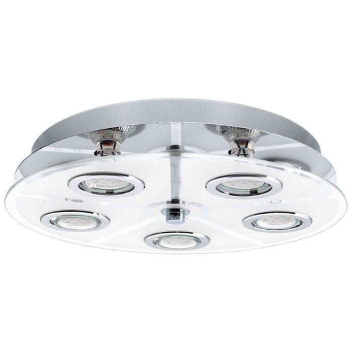Люстра CABO 5x2,5Вт LED хром 35x35x7см
