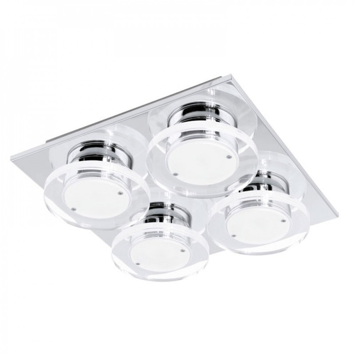 Светильник CISTERNO 4x4,5Вт LED хром 27x27x7см