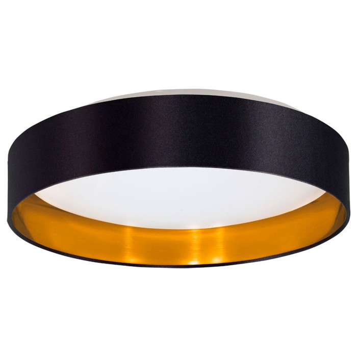 Светильник MASERLO 18Вт LED черный, золото 40,5x40,5x8,2см