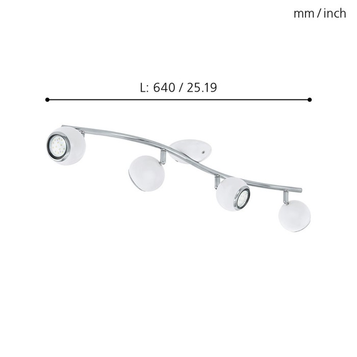 

Светильник BIMEDA 4x2,5Вт LED белый 64x64см