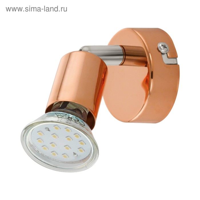 

Светильник BUZZ-COPPER 1x3Вт GU10 медь 6x6см