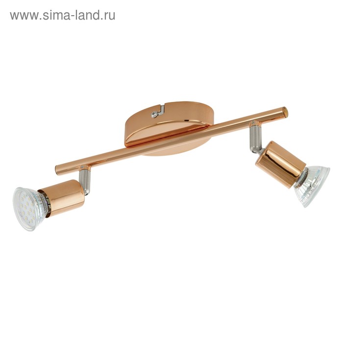 

Светильник BUZZ-COPPER 2x3Вт GU10 медь 28,5x6,5см
