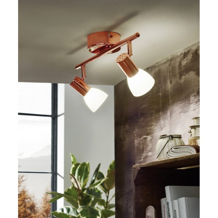 

Светильник GLOSSY 2x5Вт LED медь 36x10см