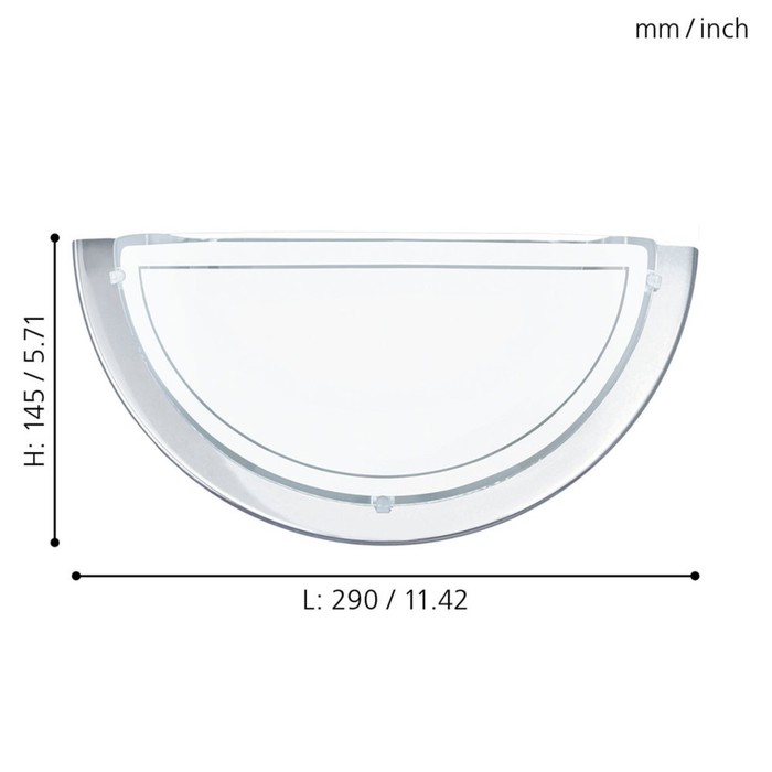 

Светильник PLANET 1x60Вт E27 хром 29x29x14,5см