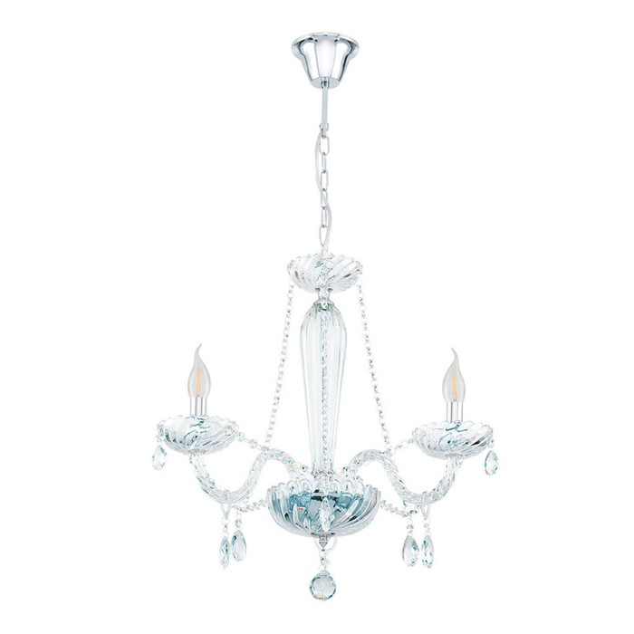 Люстра BASILANO 3x40Вт Е14 хром 54x54x59см