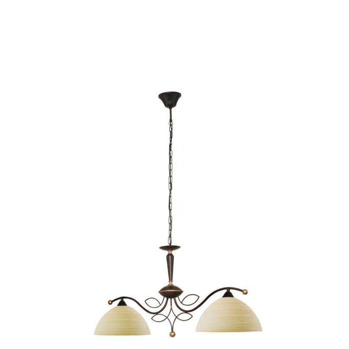 Люстра BELUGA 2x60Вт E27 коричневый 86x86x110см