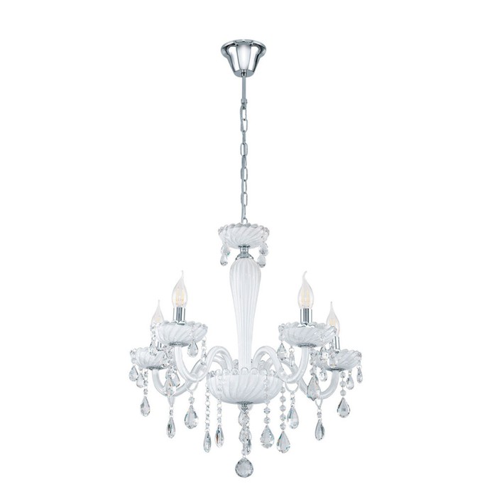 Люстра CARPENTO 5x40Вт Е14 хром 59x59x57см