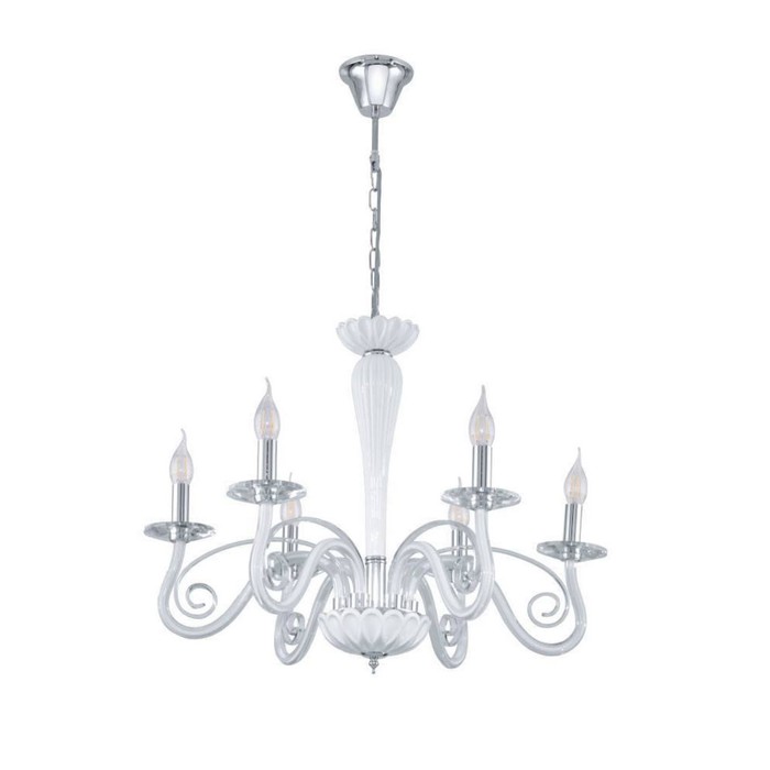 Люстра MEDUNO 6x40Вт Е14 хром 64x64x52см