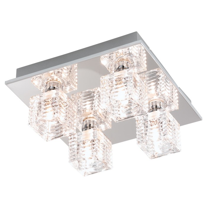 Светильник QUARTO 4x33Вт G9 хром 27x27x11,5см