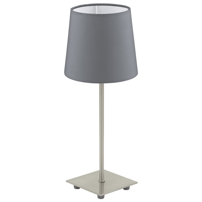 Настольная лампа LAURITZ 1x40Вт E14 никель 15,5x15,5x39,5см