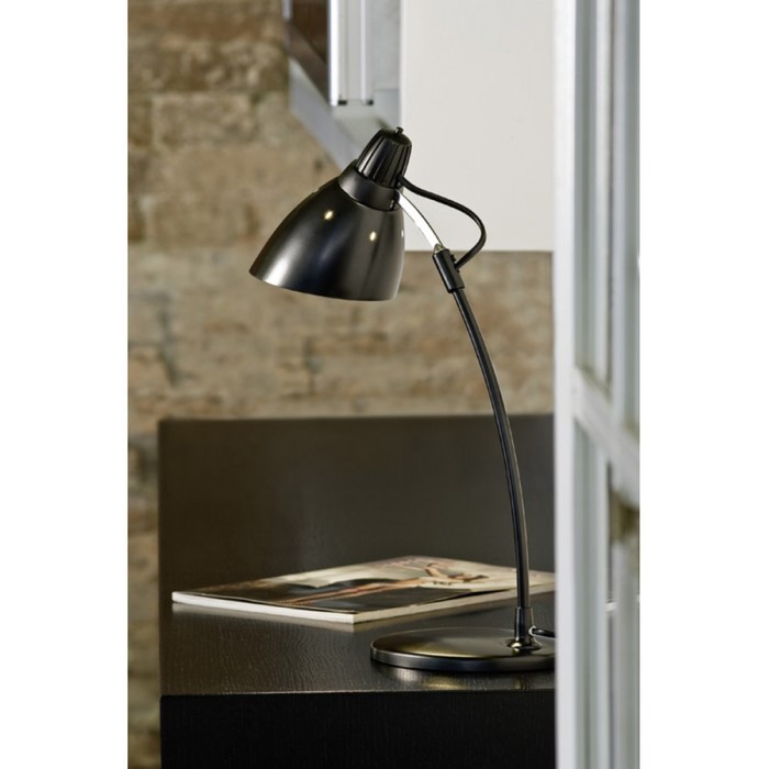 

Настольная лампа TOP DESK 1x60Вт E27 черный 30,5x30,5x47см
