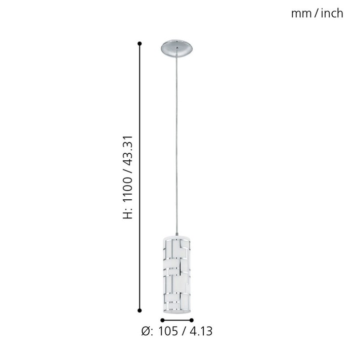 

Светильник BAYMAN 1x60Вт E27 хром 10,5x10,5x110см