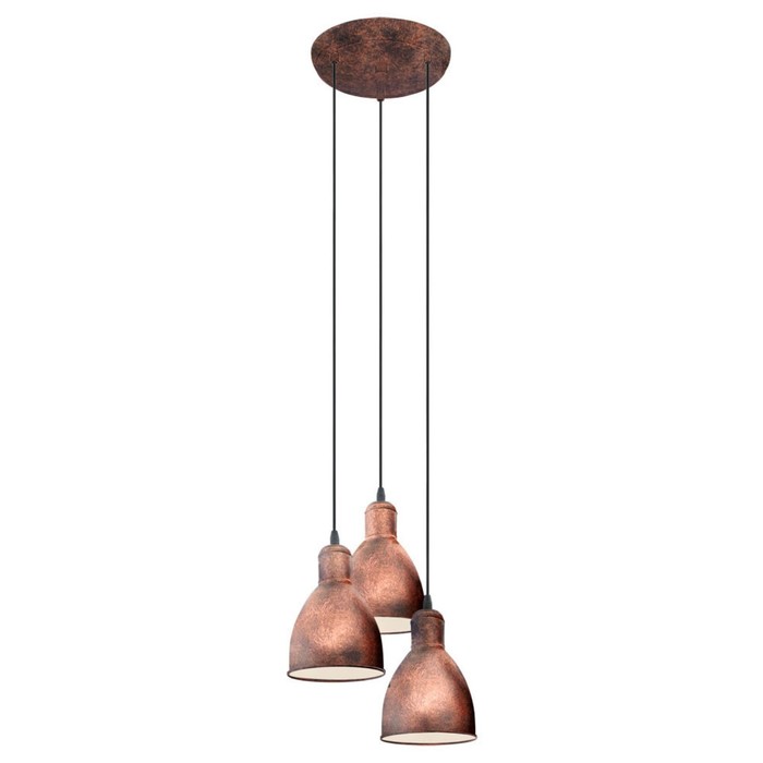 Светильник PRIDDY 3x60Вт E27 медь 32,5x32,5x110см