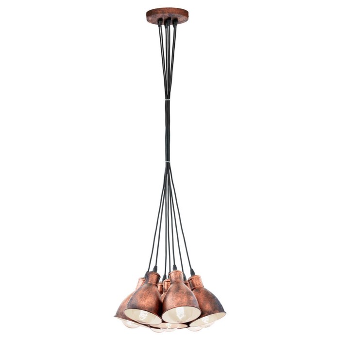 Светильник PRIDDY 7x60Вт E27 медь 38,5x38,5x110см