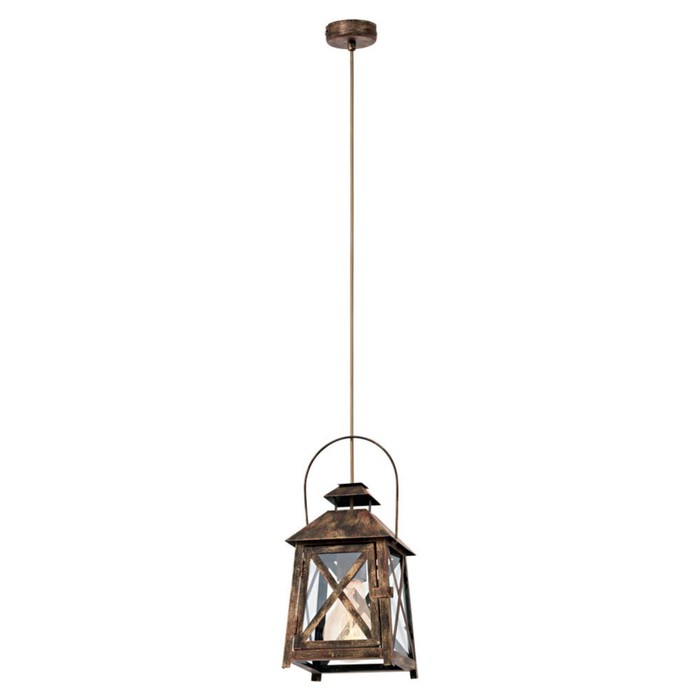 Светильник REDFORD 1x60Вт E27 золото 17x17x110см