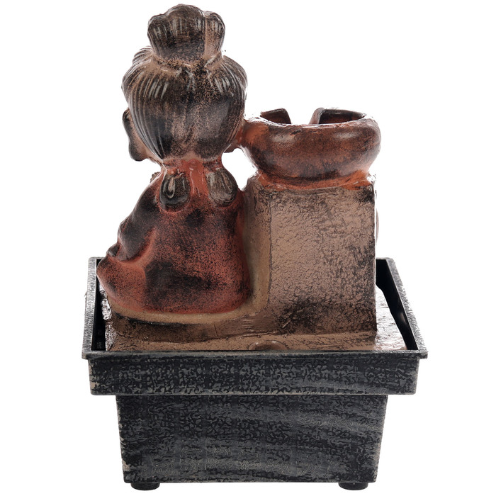 Фонтан "Маленькая гейша медитирует" 18х12х12 см