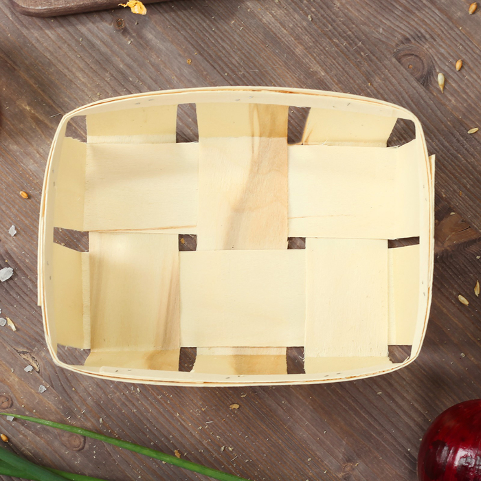 Корзинка из шпона, 210 х 160 х 70 мм, бук