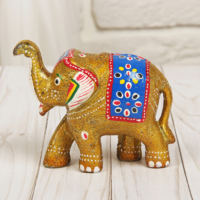 Сувенирный набор "Слоники" искусственный камень роспись ручной работы МИКС