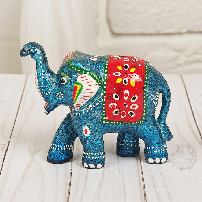 Сувенирный набор "Слоники" искусственный камень роспись ручной работы МИКС