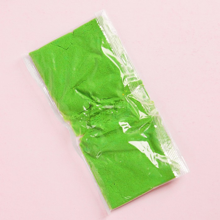 Космический песок, зелёный, 150 г + формочка