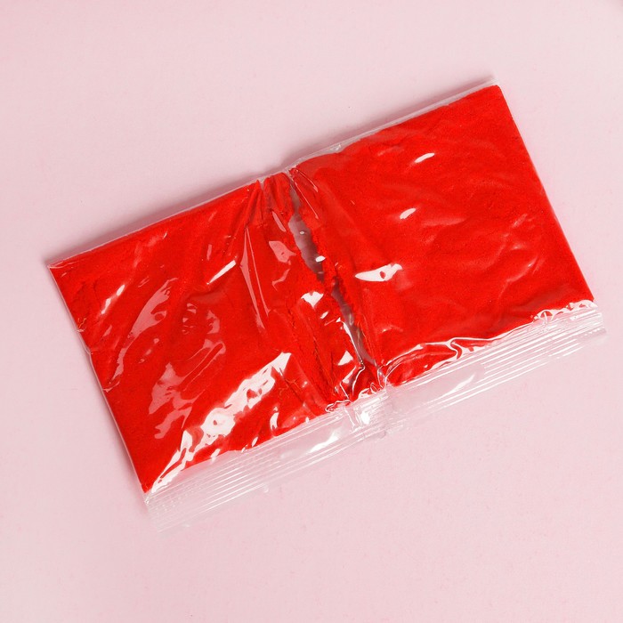 Космический песок, красный, 150 г + формочка