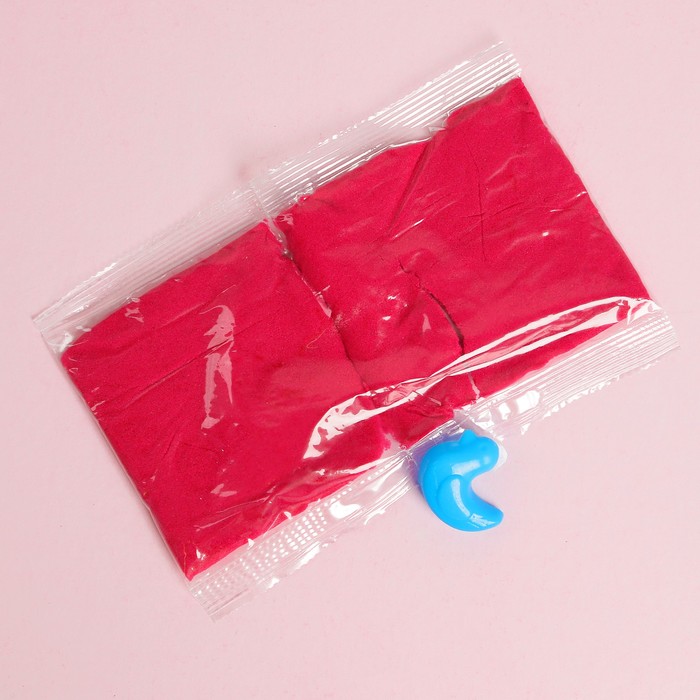 Космический песок, розовый, 150г + формочка