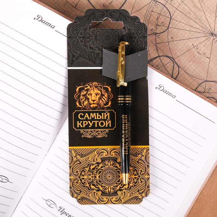 Ручка "Крутой мужик", на открытке