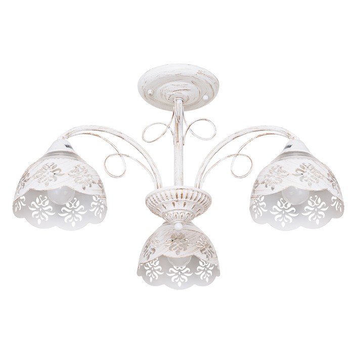 Люстра "Венера" 3 лампы E14 60Вт белый 56,5х56,5х29,5см.