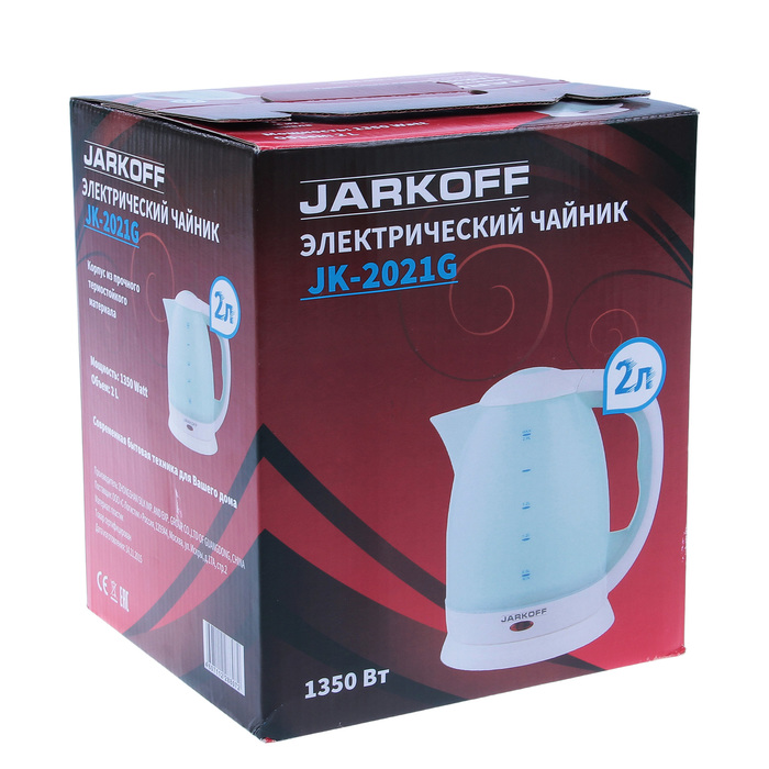 Чайник JARKOFF JK-2021G, 2 л,1350 Вт, зеленый