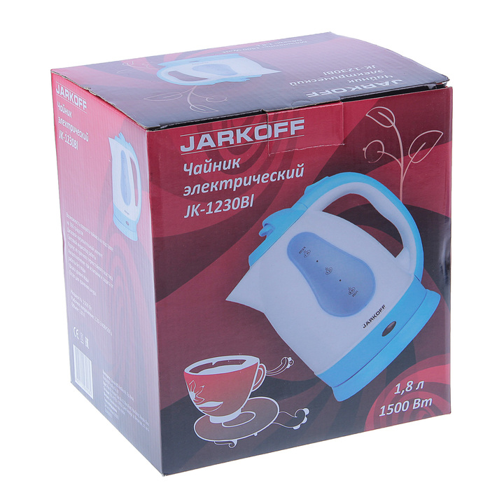 Чайник JARKOFF JK-1230Bl, 1.8 л,1500 Вт, голубой