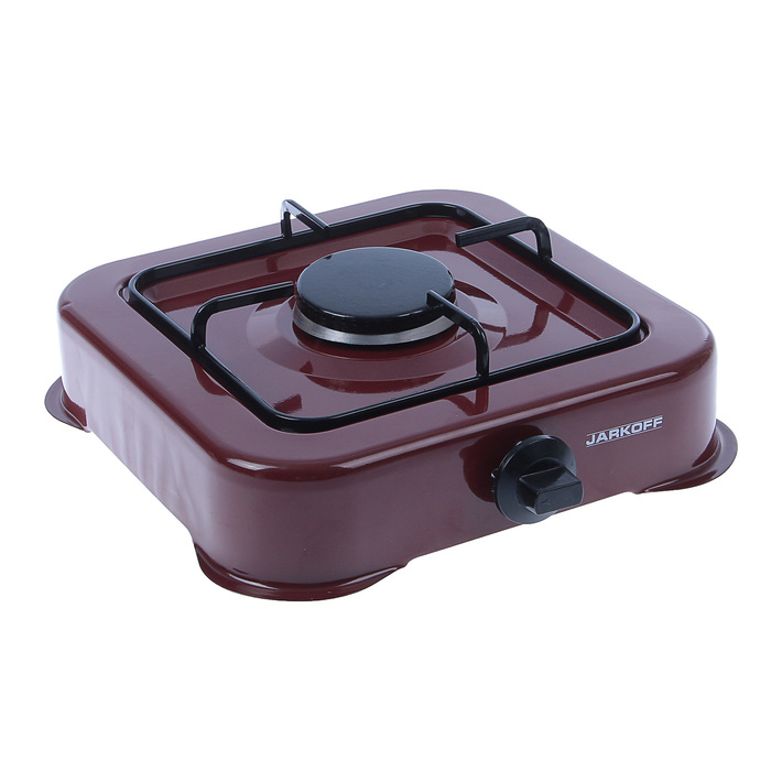 Плитка газовая JARKOFF JK-7301Br, 1 конфорка, 3,8 кВт коричневая
