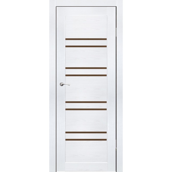 Комплект двери Окинава Ясень белый, бронза сатин 2000х900