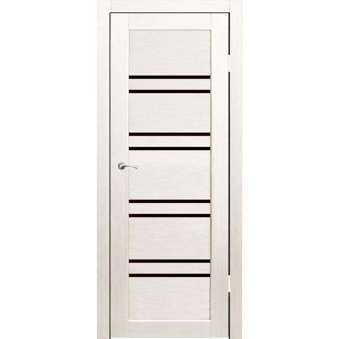 Комплект двери Окинава Дуб перламутр, черный лакобель 2000х900