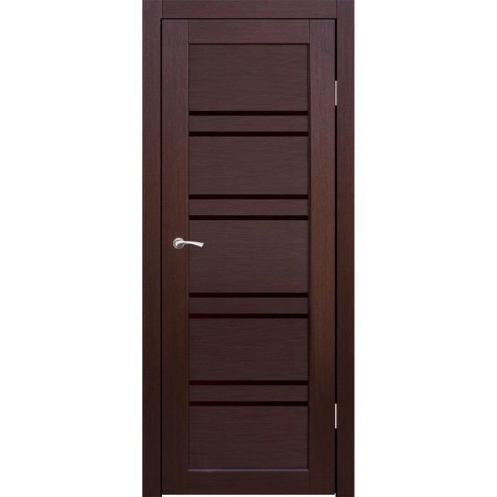 Комплект двери Окинава Каштан, черный лакобель 2000х800