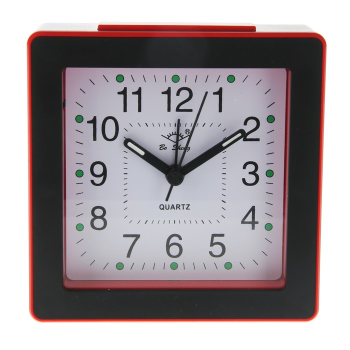 Будильник квадрат, с подсветкой микс 4*10.5