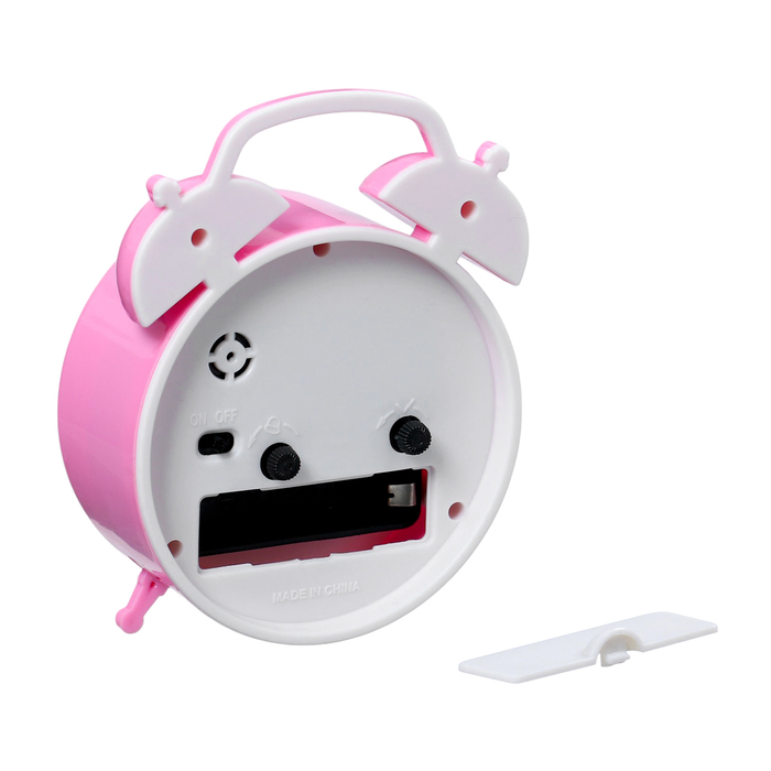 Будильник овал,микс цветов, циферблат классический 4*8.5*12см