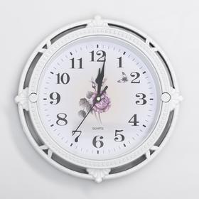 Часы настенные, серия: Интерьер,"Роза Фетида",дискретный ход,27 х 27 см,d циферблата=20 см